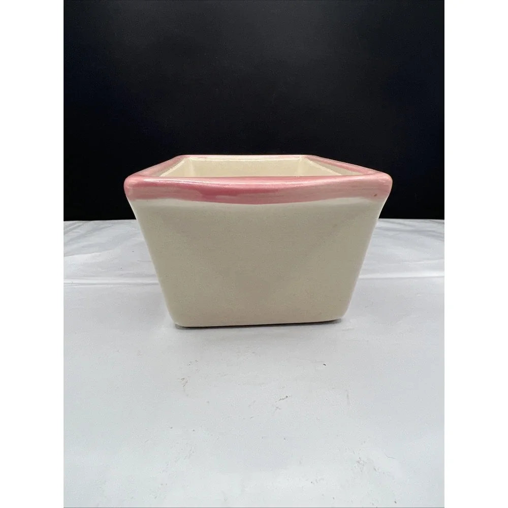 Nantucket Ceramic Mini Loaf Pan Christmas Gingerbread Man Candy Cupcake Baker